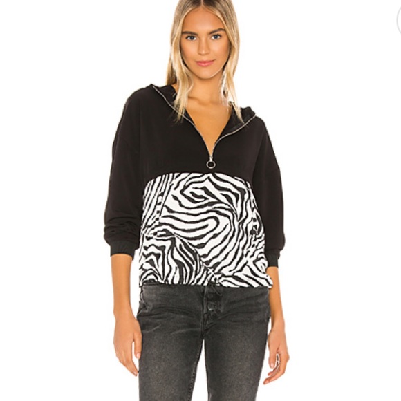 Superdown Tilly Zip Up Jacket NWT Zebra Print - Picture 4 of 8